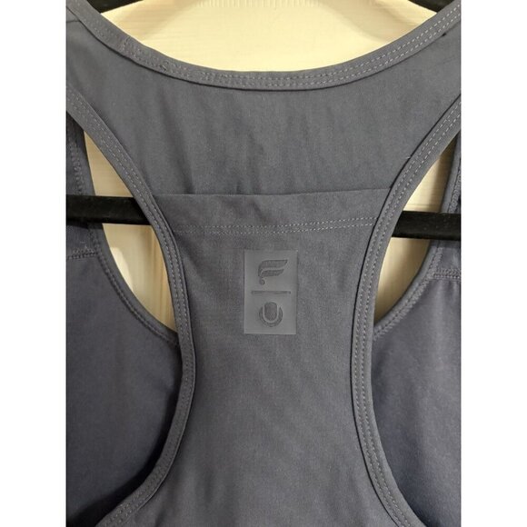 Fabletics Bra Womens Navy Blue Large On / Go Medium Impact Racerback - Picture 3 of 4
